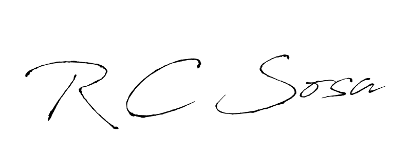It looks lik you need a new signature style for name R C Sosa. Design unique handwritten (Antro_Vectra) signature with our free signature maker in just a few clicks. R C Sosa signature style 6 images and pictures png