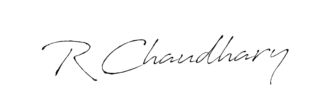You should practise on your own different ways (Antro_Vectra) to write your name (R Chaudhary) in signature. don't let someone else do it for you. R Chaudhary signature style 6 images and pictures png