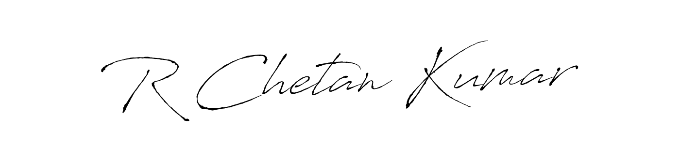 Make a beautiful signature design for name R Chetan Kumar. With this signature (Antro_Vectra) style, you can create a handwritten signature for free. R Chetan Kumar signature style 6 images and pictures png