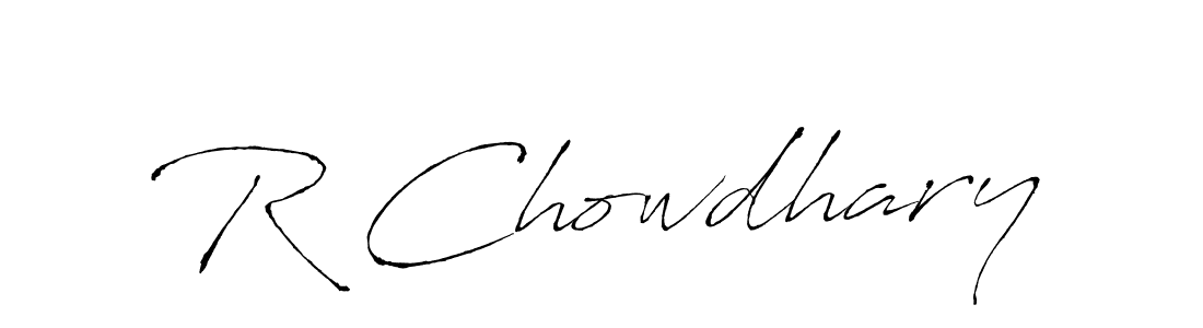 The best way (Antro_Vectra) to make a short signature is to pick only two or three words in your name. The name R Chowdhary include a total of six letters. For converting this name. R Chowdhary signature style 6 images and pictures png