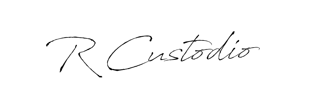 Antro_Vectra is a professional signature style that is perfect for those who want to add a touch of class to their signature. It is also a great choice for those who want to make their signature more unique. Get R Custodio name to fancy signature for free. R Custodio signature style 6 images and pictures png