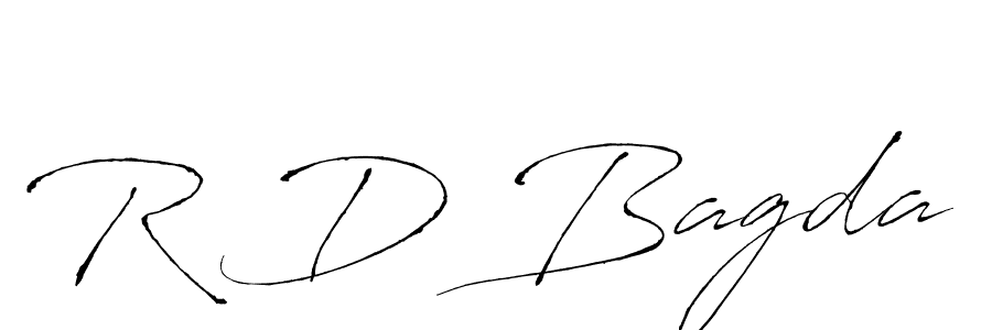 Design your own signature with our free online signature maker. With this signature software, you can create a handwritten (Antro_Vectra) signature for name R D Bagda. R D Bagda signature style 6 images and pictures png