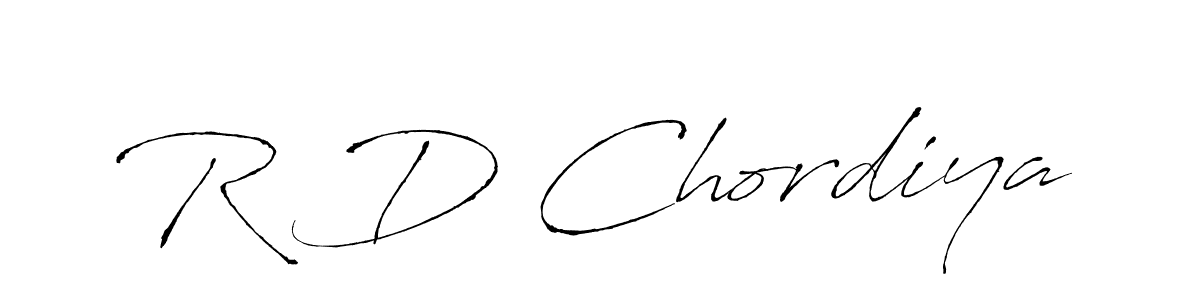 Similarly Antro_Vectra is the best handwritten signature design. Signature creator online .You can use it as an online autograph creator for name R D Chordiya. R D Chordiya signature style 6 images and pictures png