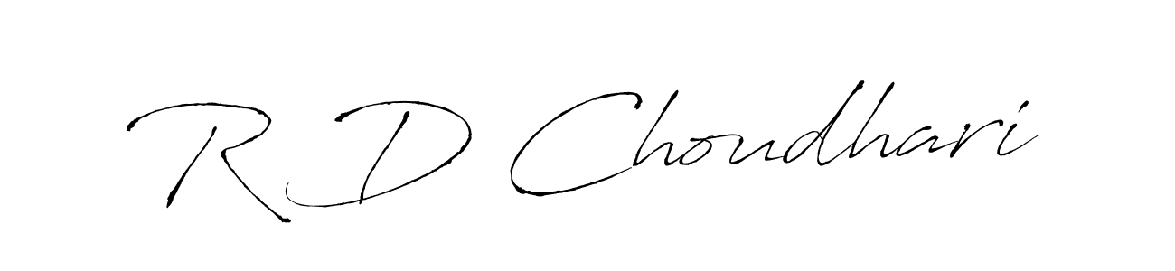 Also we have R D Choudhari name is the best signature style. Create professional handwritten signature collection using Antro_Vectra autograph style. R D Choudhari signature style 6 images and pictures png