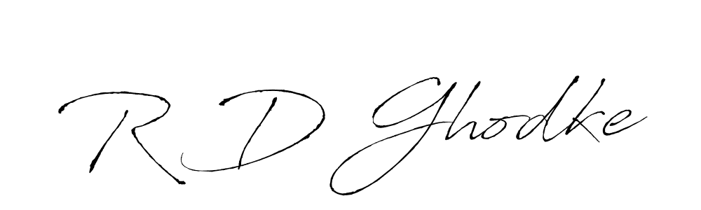 Use a signature maker to create a handwritten signature online. With this signature software, you can design (Antro_Vectra) your own signature for name R D Ghodke. R D Ghodke signature style 6 images and pictures png