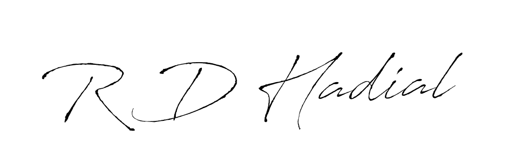How to Draw R D Hadial signature style? Antro_Vectra is a latest design signature styles for name R D Hadial. R D Hadial signature style 6 images and pictures png