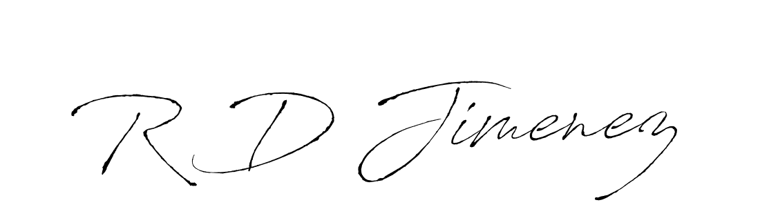 Also we have R D Jimenez name is the best signature style. Create professional handwritten signature collection using Antro_Vectra autograph style. R D Jimenez signature style 6 images and pictures png