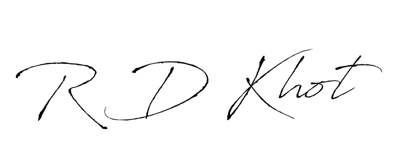 Make a beautiful signature design for name R D Khot. Use this online signature maker to create a handwritten signature for free. R D Khot signature style 6 images and pictures png