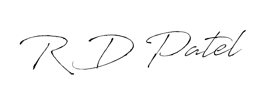 Use a signature maker to create a handwritten signature online. With this signature software, you can design (Antro_Vectra) your own signature for name R D Patel. R D Patel signature style 6 images and pictures png