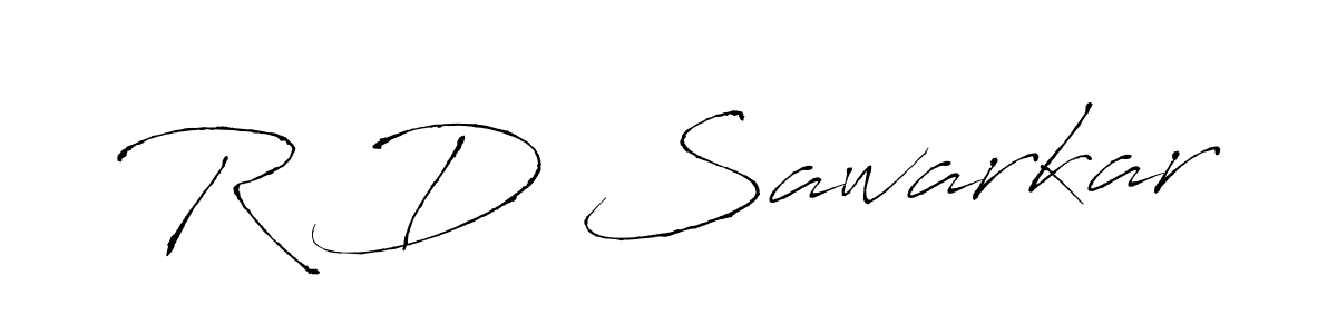 Antro_Vectra is a professional signature style that is perfect for those who want to add a touch of class to their signature. It is also a great choice for those who want to make their signature more unique. Get R D Sawarkar name to fancy signature for free. R D Sawarkar signature style 6 images and pictures png