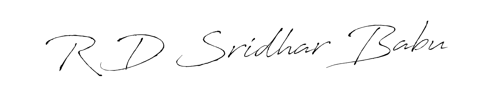 Also You can easily find your signature by using the search form. We will create R D Sridhar Babu name handwritten signature images for you free of cost using Antro_Vectra sign style. R D Sridhar Babu signature style 6 images and pictures png