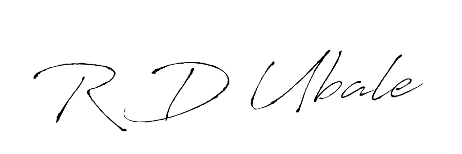 Also we have R D Ubale name is the best signature style. Create professional handwritten signature collection using Antro_Vectra autograph style. R D Ubale signature style 6 images and pictures png