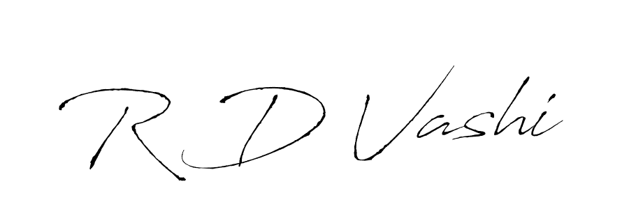 Also we have R D Vashi name is the best signature style. Create professional handwritten signature collection using Antro_Vectra autograph style. R D Vashi signature style 6 images and pictures png