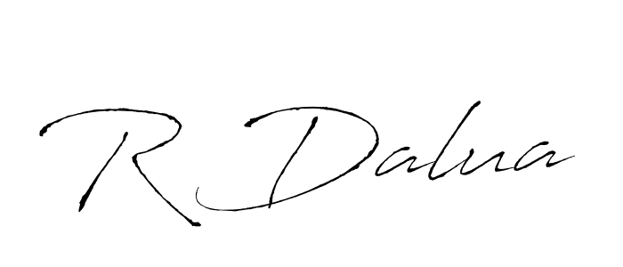 Make a beautiful signature design for name R Dalua. Use this online signature maker to create a handwritten signature for free. R Dalua signature style 6 images and pictures png