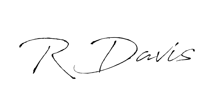 How to make R Davis name signature. Use Antro_Vectra style for creating short signs online. This is the latest handwritten sign. R Davis signature style 6 images and pictures png