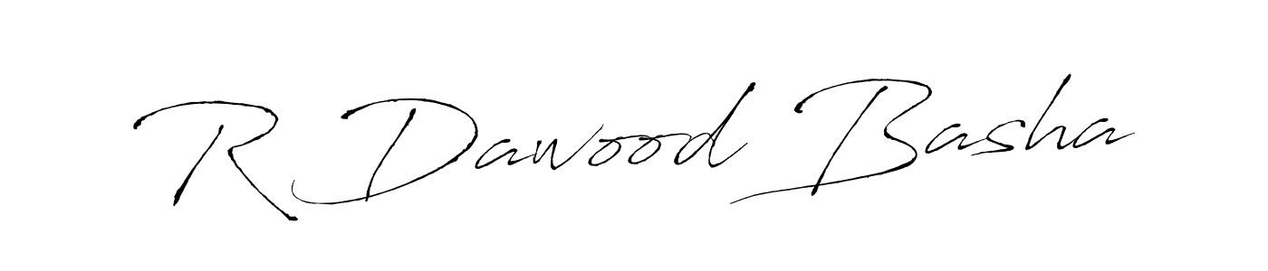 You should practise on your own different ways (Antro_Vectra) to write your name (R Dawood Basha) in signature. don't let someone else do it for you. R Dawood Basha signature style 6 images and pictures png