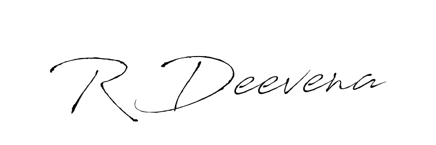 Use a signature maker to create a handwritten signature online. With this signature software, you can design (Antro_Vectra) your own signature for name R Deevena. R Deevena signature style 6 images and pictures png
