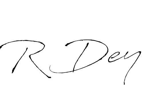 You should practise on your own different ways (Antro_Vectra) to write your name (R Dey) in signature. don't let someone else do it for you. R Dey signature style 6 images and pictures png