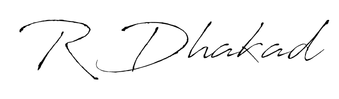 Make your name R Dhakad memorable on every contract using Antro_Vectra autograph style. Instant transparent background export available. R Dhakad signature style 6 images and pictures png