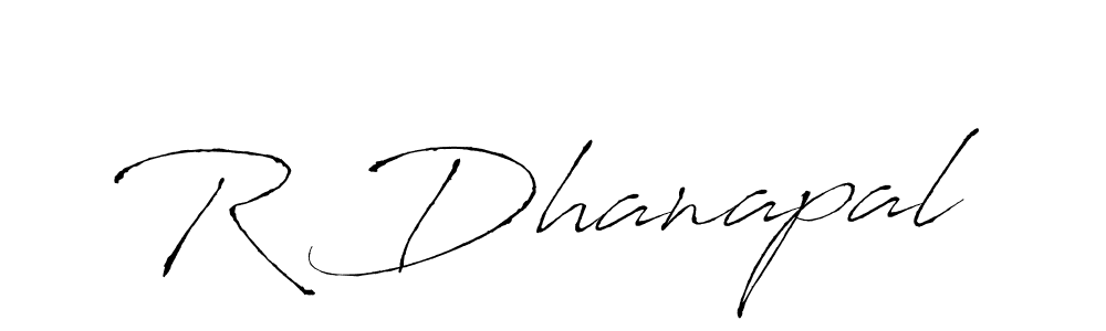 Design your own signature with our free online signature maker. With this signature software, you can create a handwritten (Antro_Vectra) signature for name R Dhanapal. R Dhanapal signature style 6 images and pictures png