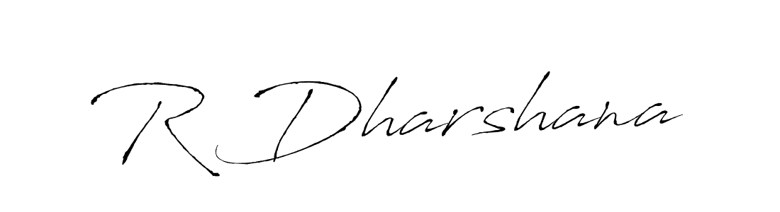 Antro_Vectra is a professional signature style that is perfect for those who want to add a touch of class to their signature. It is also a great choice for those who want to make their signature more unique. Get R Dharshana name to fancy signature for free. R Dharshana signature style 6 images and pictures png