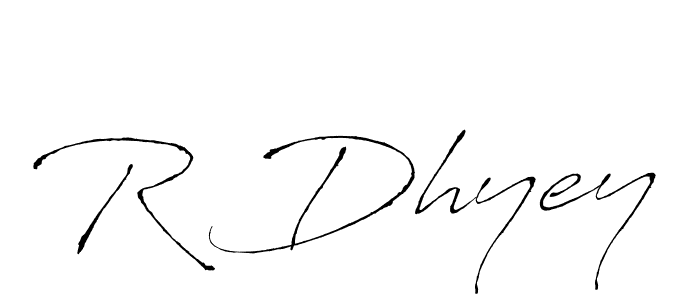 Use a signature maker to create a handwritten signature online. With this signature software, you can design (Antro_Vectra) your own signature for name R Dhyey. R Dhyey signature style 6 images and pictures png