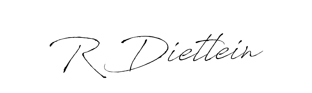R Dietlein stylish signature style. Best Handwritten Sign (Antro_Vectra) for my name. Handwritten Signature Collection Ideas for my name R Dietlein. R Dietlein signature style 6 images and pictures png