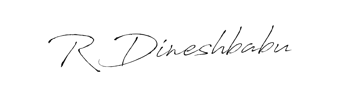 How to make R Dineshbabu signature? Antro_Vectra is a professional autograph style. Create handwritten signature for R Dineshbabu name. R Dineshbabu signature style 6 images and pictures png