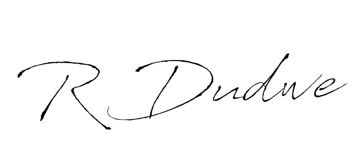 How to make R Dudwe signature? Antro_Vectra is a professional autograph style. Create handwritten signature for R Dudwe name. R Dudwe signature style 6 images and pictures png