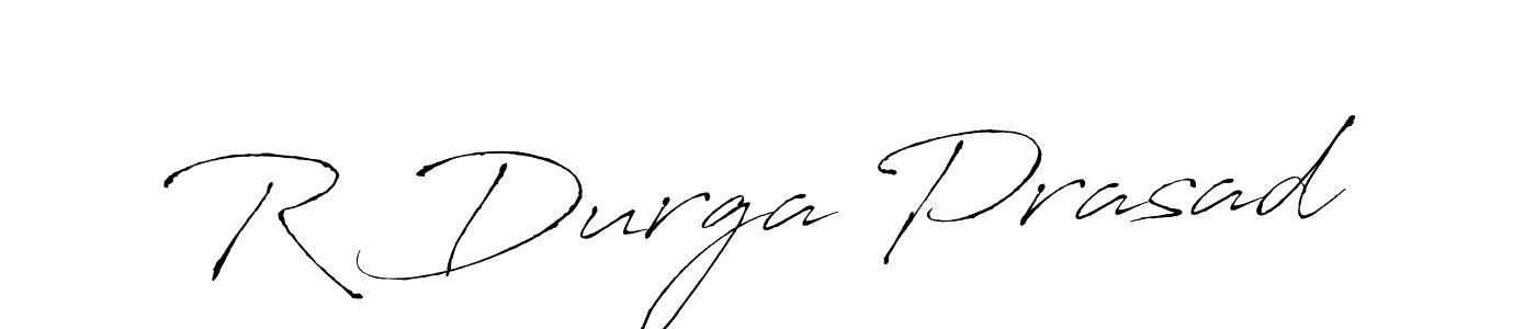 Create a beautiful signature design for name R Durga Prasad. With this signature (Antro_Vectra) fonts, you can make a handwritten signature for free. R Durga Prasad signature style 6 images and pictures png