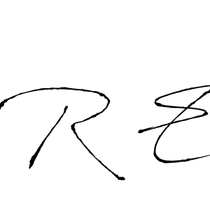 Use a signature maker to create a handwritten signature online. With this signature software, you can design (Antro_Vectra) your own signature for name R E. R E signature style 6 images and pictures png