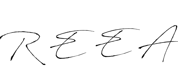 if you are searching for the best signature style for your name R E E A. so please give up your signature search. here we have designed multiple signature styles  using Antro_Vectra. R E E A signature style 6 images and pictures png