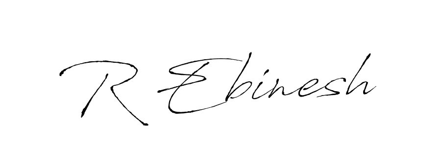 Also we have R Ebinesh name is the best signature style. Create professional handwritten signature collection using Antro_Vectra autograph style. R Ebinesh signature style 6 images and pictures png