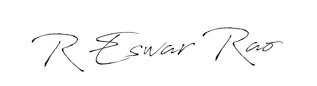 It looks lik you need a new signature style for name R Eswar Rao. Design unique handwritten (Antro_Vectra) signature with our free signature maker in just a few clicks. R Eswar Rao signature style 6 images and pictures png