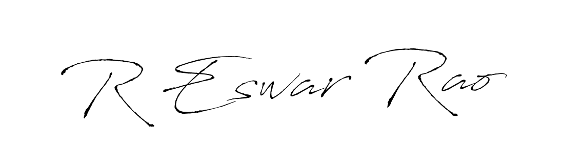 It looks lik you need a new signature style for name R Eswar Rao. Design unique handwritten (Antro_Vectra) signature with our free signature maker in just a few clicks. R Eswar Rao signature style 6 images and pictures png