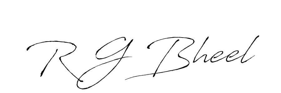 The best way (Antro_Vectra) to make a short signature is to pick only two or three words in your name. The name R G Bheel include a total of six letters. For converting this name. R G Bheel signature style 6 images and pictures png