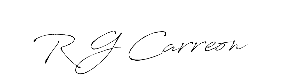 Also we have R G Carreon name is the best signature style. Create professional handwritten signature collection using Antro_Vectra autograph style. R G Carreon signature style 6 images and pictures png