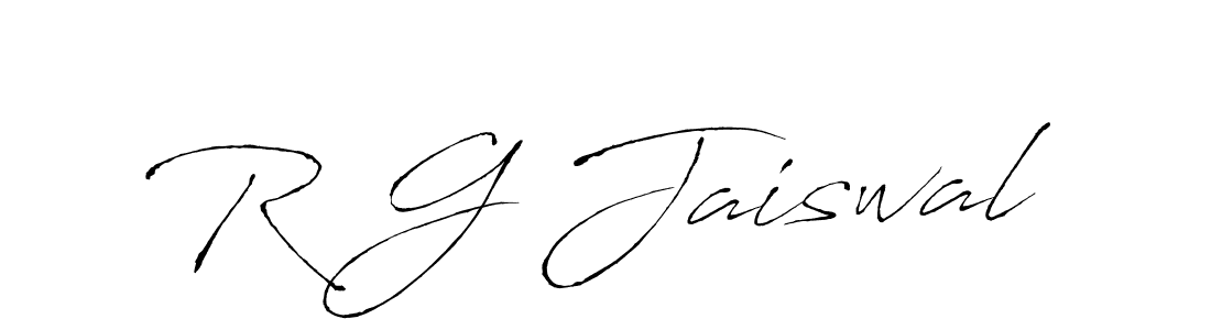 Also we have R G Jaiswal name is the best signature style. Create professional handwritten signature collection using Antro_Vectra autograph style. R G Jaiswal signature style 6 images and pictures png