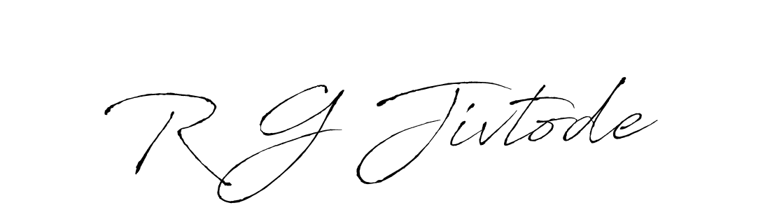 Use a signature maker to create a handwritten signature online. With this signature software, you can design (Antro_Vectra) your own signature for name R G Jivtode. R G Jivtode signature style 6 images and pictures png