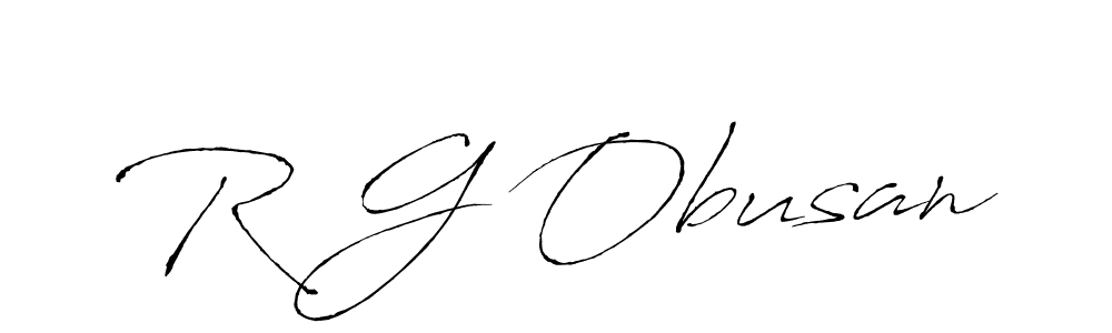 How to Draw R G Obusan signature style? Antro_Vectra is a latest design signature styles for name R G Obusan. R G Obusan signature style 6 images and pictures png