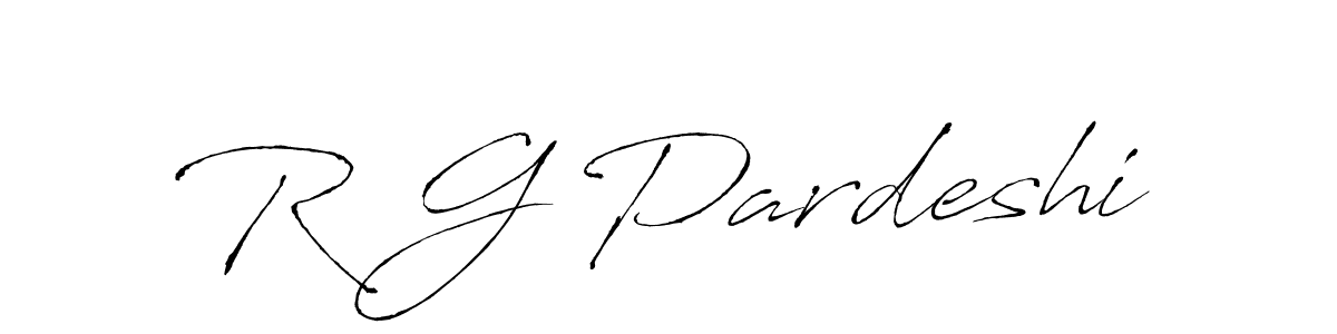 You should practise on your own different ways (Antro_Vectra) to write your name (R G Pardeshi) in signature. don't let someone else do it for you. R G Pardeshi signature style 6 images and pictures png