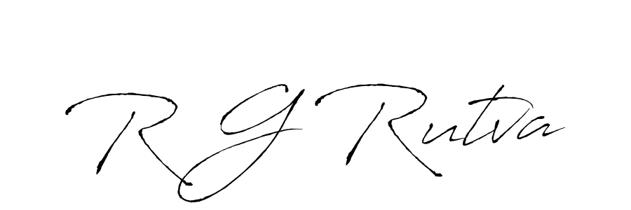 Also You can easily find your signature by using the search form. We will create R G Rutva name handwritten signature images for you free of cost using Antro_Vectra sign style. R G Rutva signature style 6 images and pictures png