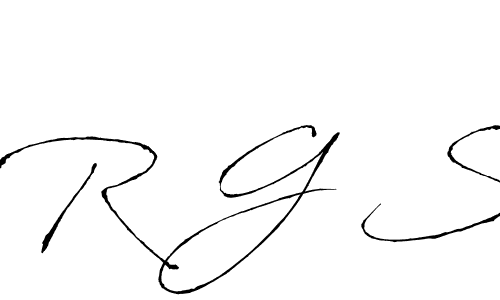 Make a beautiful signature design for name R G S. With this signature (Antro_Vectra) style, you can create a handwritten signature for free. R G S signature style 6 images and pictures png