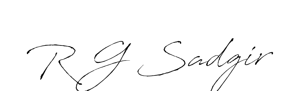 Make a beautiful signature design for name R G Sadgir. Use this online signature maker to create a handwritten signature for free. R G Sadgir signature style 6 images and pictures png