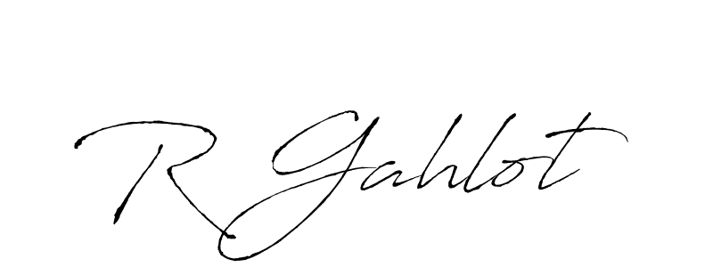 Design your own signature with our free online signature maker. With this signature software, you can create a handwritten (Antro_Vectra) signature for name R Gahlot. R Gahlot signature style 6 images and pictures png