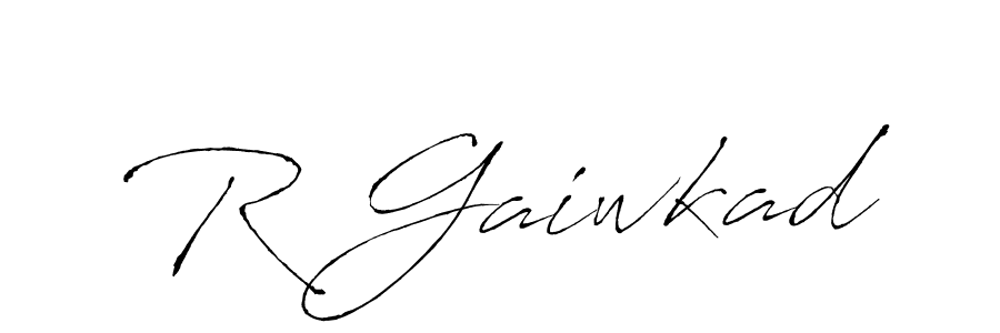 Create a beautiful signature design for name R Gaiwkad. With this signature (Antro_Vectra) fonts, you can make a handwritten signature for free. R Gaiwkad signature style 6 images and pictures png