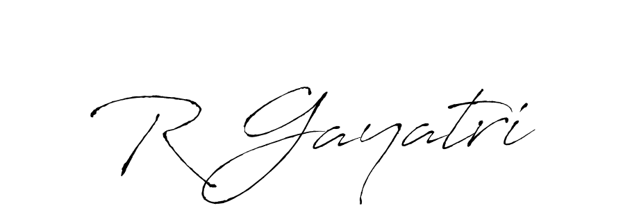 Use a signature maker to create a handwritten signature online. With this signature software, you can design (Antro_Vectra) your own signature for name R Gayatri. R Gayatri signature style 6 images and pictures png
