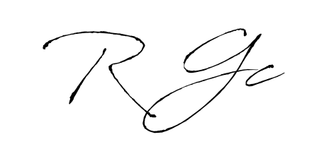 Give your name R Gc an exquisite flair with the Antro_Vectra script font. Ideal for contracts, resumes, and formal letterheads. R Gc signature style 6 images and pictures png
