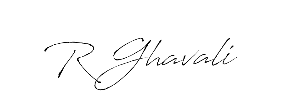 if you are searching for the best signature style for your name R Ghavali. so please give up your signature search. here we have designed multiple signature styles  using Antro_Vectra. R Ghavali signature style 6 images and pictures png