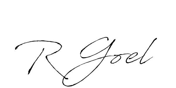 if you are searching for the best signature style for your name R Goel. so please give up your signature search. here we have designed multiple signature styles  using Antro_Vectra. R Goel signature style 6 images and pictures png